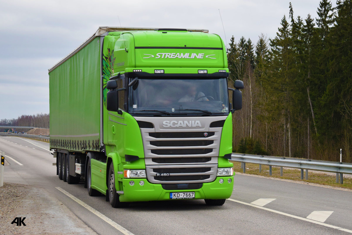 Латвия, № KD-7667 — Scania ('2013) R450