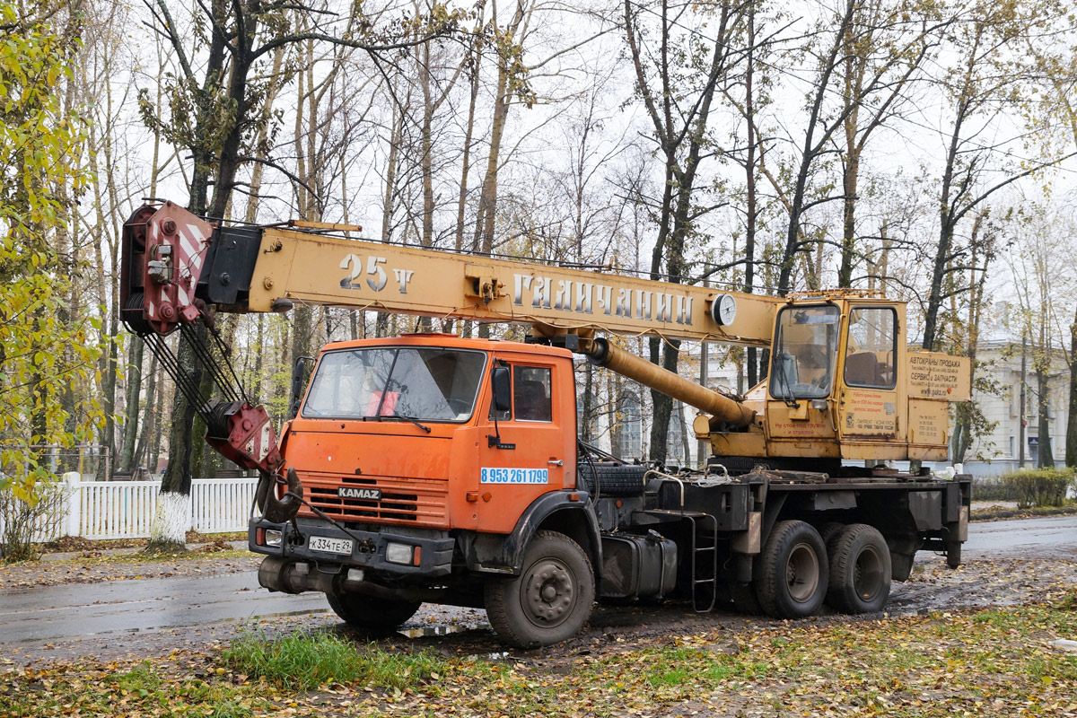 Архангельская область, № К 334 ТЕ 29 — КамАЗ-53215-15 [53215R]