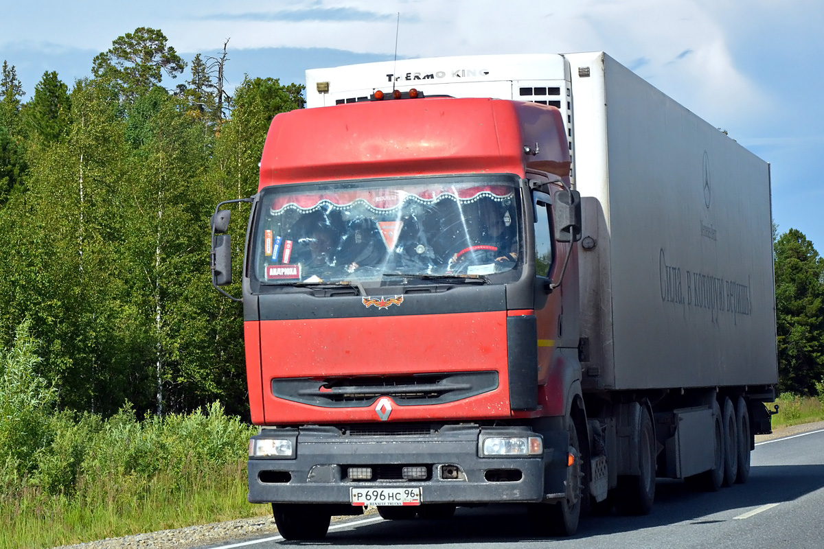 Свердловская область, № Р 696 НС 96 — Renault Premium ('1996)