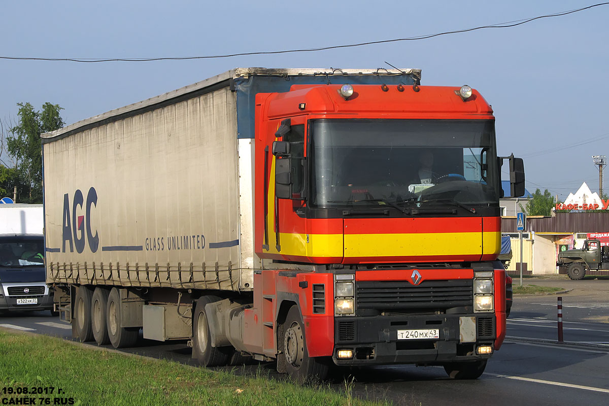 Вологодская область, № Т 240 МХ 43 — Renault Magnum Integral ('1997)