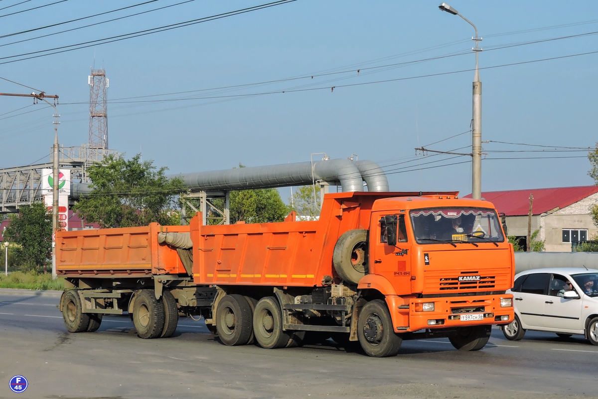 Оренбургская область, № Т 597 СН 56 — КамАЗ-6520-06 [65200F]