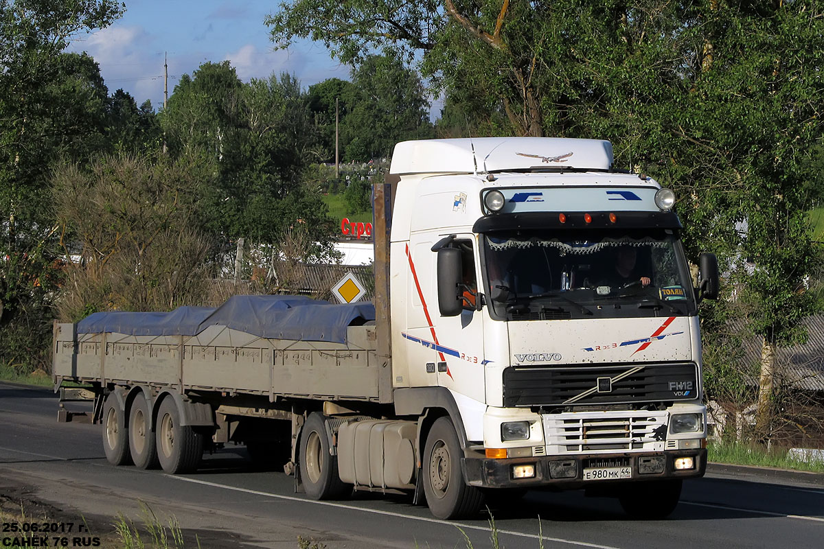 Костромская область, № Е 980 МК 44 — Volvo ('1993) FH12.380