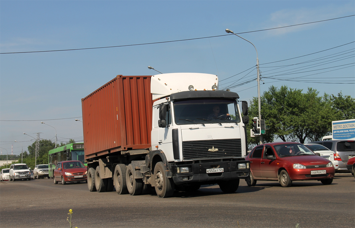 Красноярский край, № Е 553 АТ 124 — МАЗ-642208