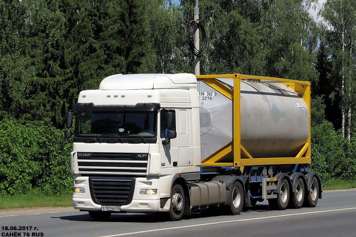 Ярославская область, № Е 101 НО 76 — DAF XF105 FT