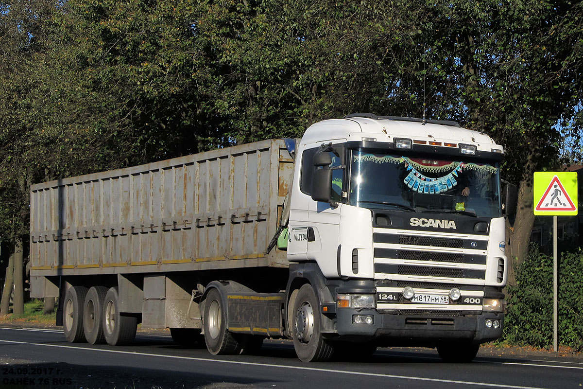 Липецкая область, № М 817 НМ 48 — Scania ('1996) R124L