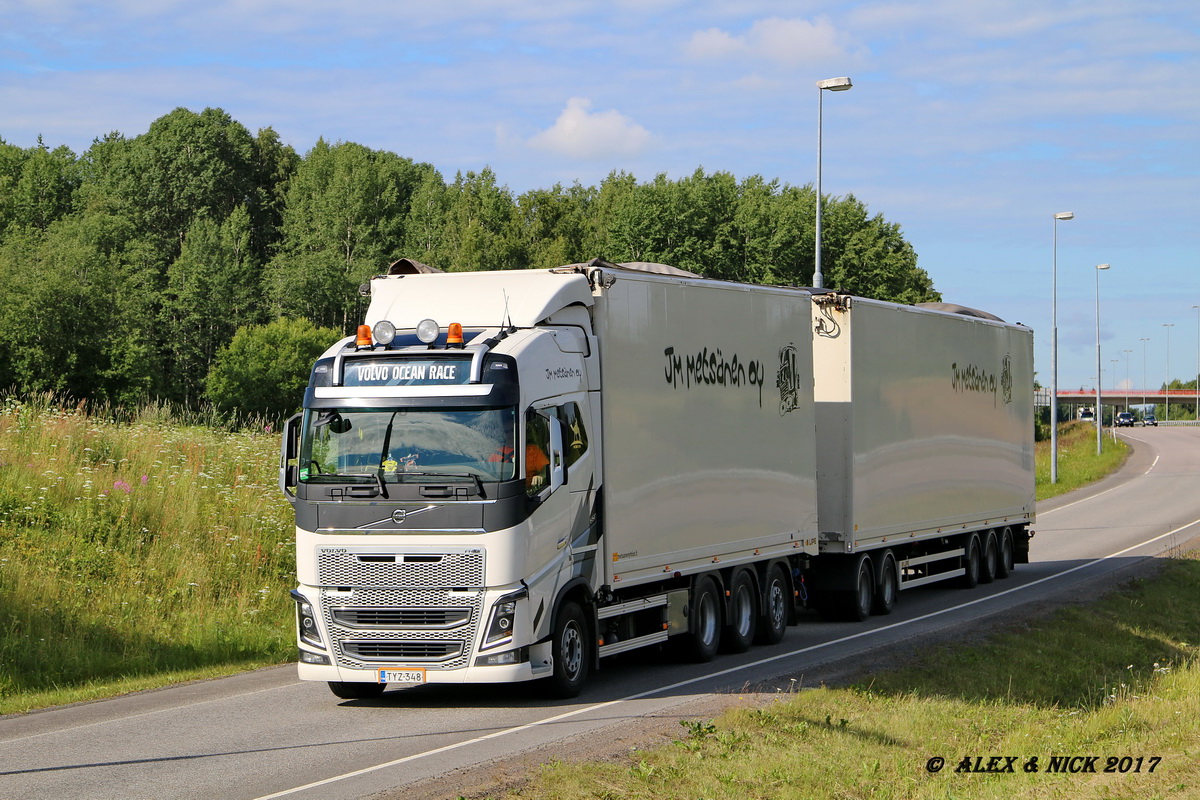 Финляндия, № TYZ-348 — Volvo ('2012) FH16.650; Volvo ('2012) FH "Volvo Ocean Race" (Финляндия)