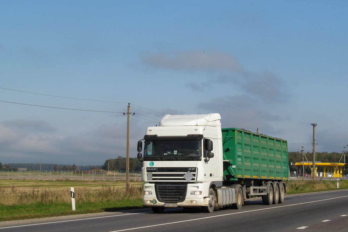 Литва, № HAT 091 — DAF XF105 FT