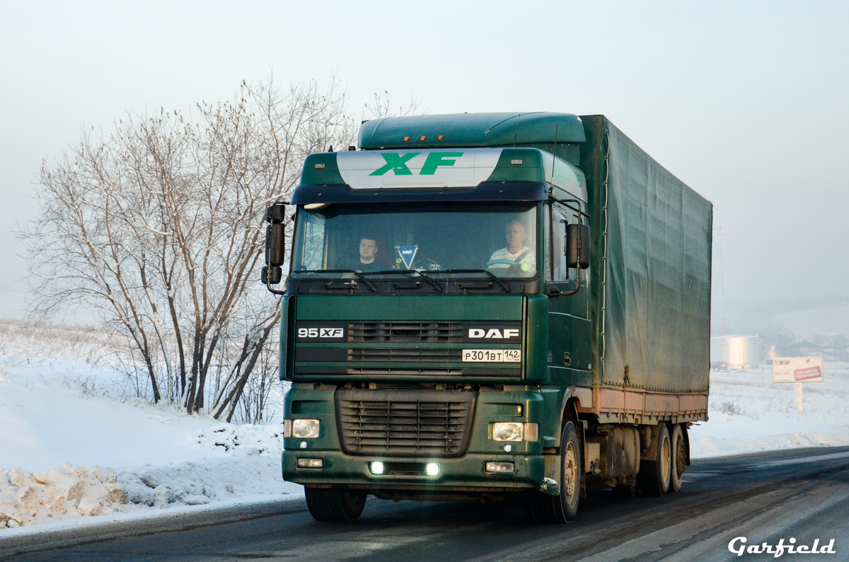 Кемеровская область, № Р 301 ВТ 142 — DAF 95XF FAR