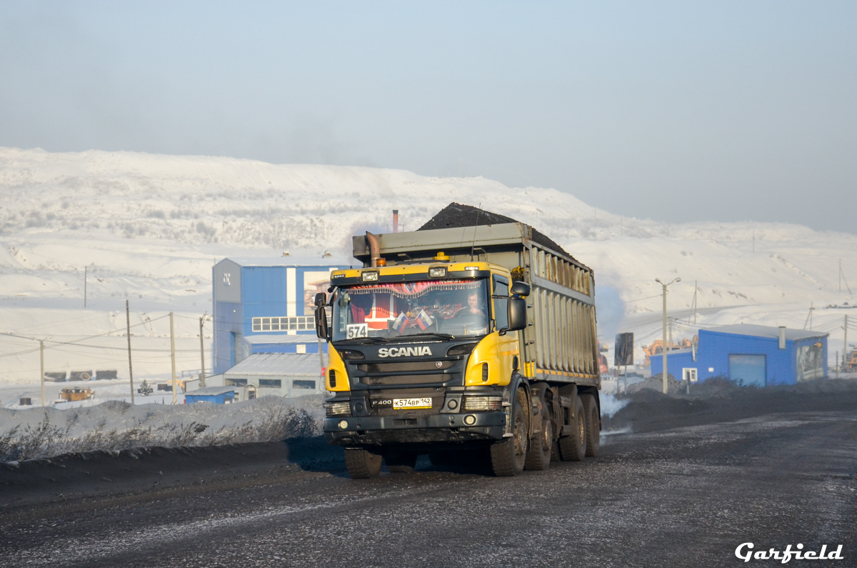 Кемеровская область, № К 574 ВР 142 — Scania ('2011) P400