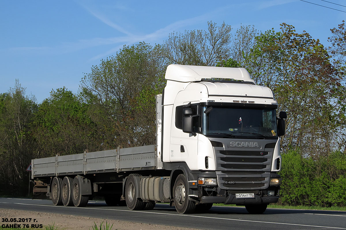 Московская область, № У 014 НТ 190 — Scania ('2009) G420