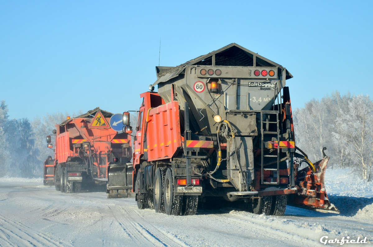 Кемеровская область, № Х 858 ЕС 142 — КамАЗ-65115 (общая модель)