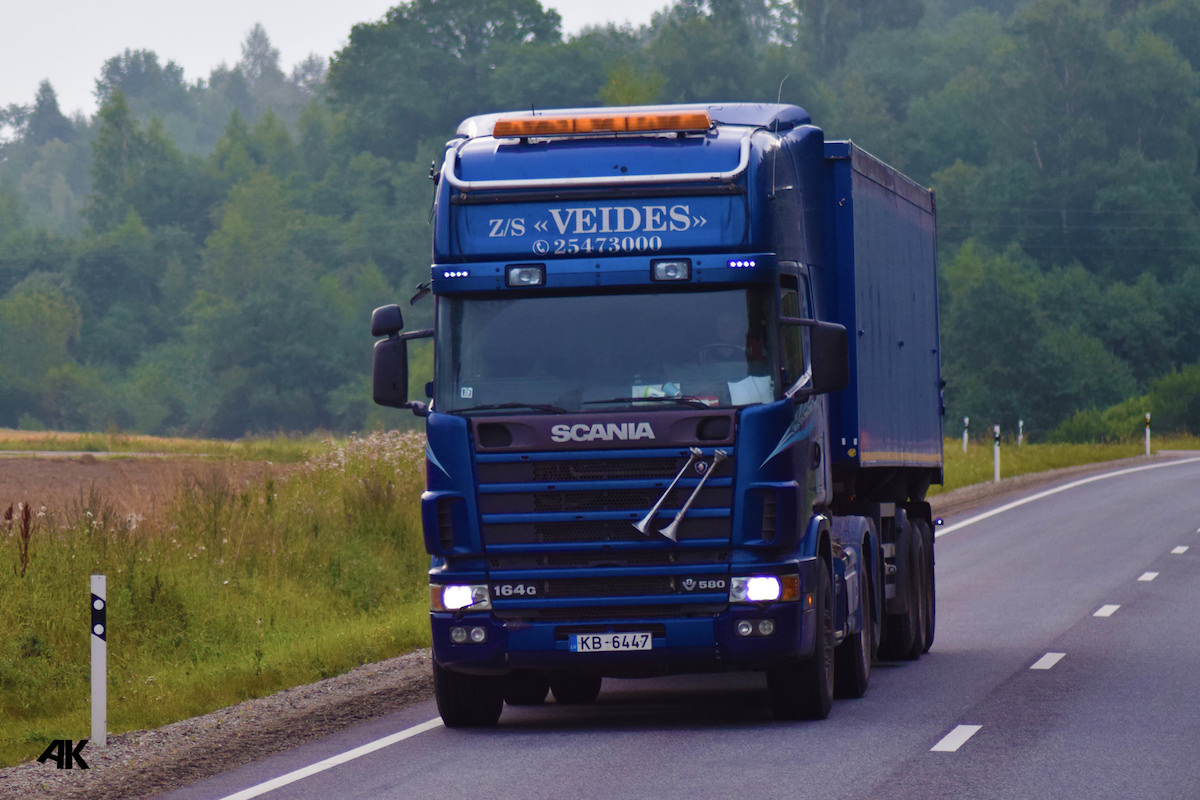 Латвия, № KB-6447 — Scania ('1996) R164G