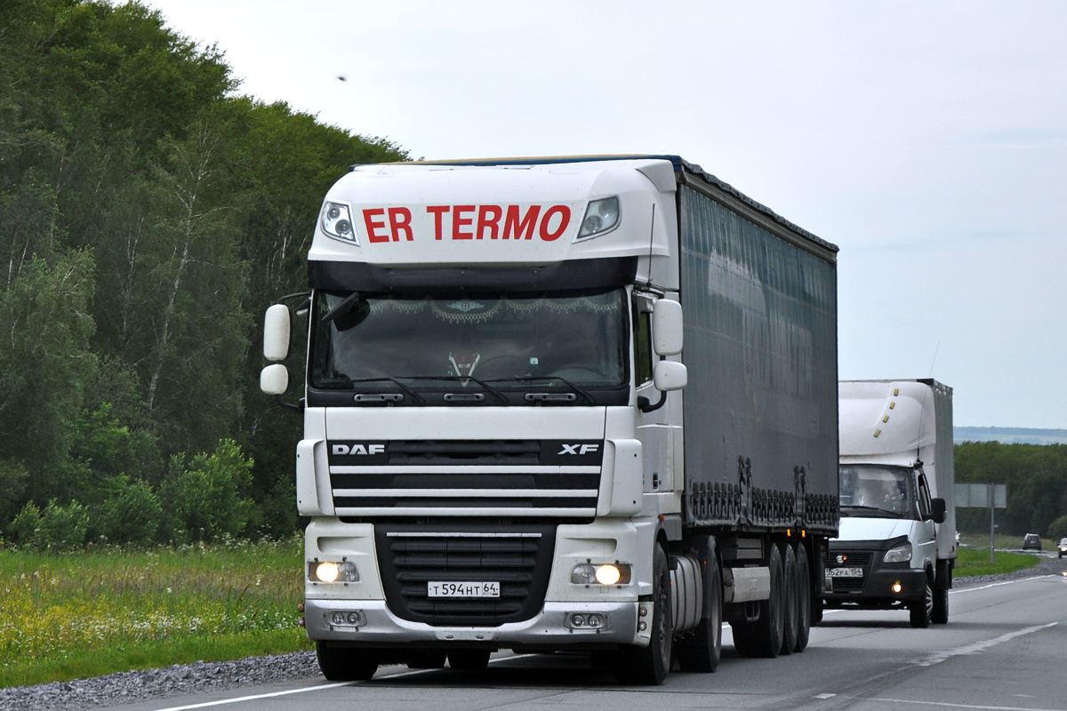 Саратовская область, № Т 594 НТ 64 — DAF XF105 FT