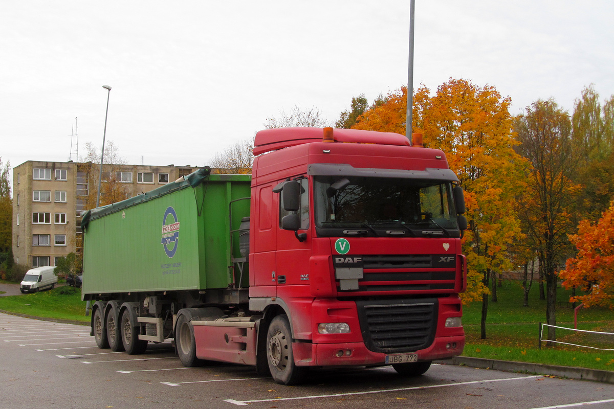 Литва, № JBG 772 — DAF XF105 FT