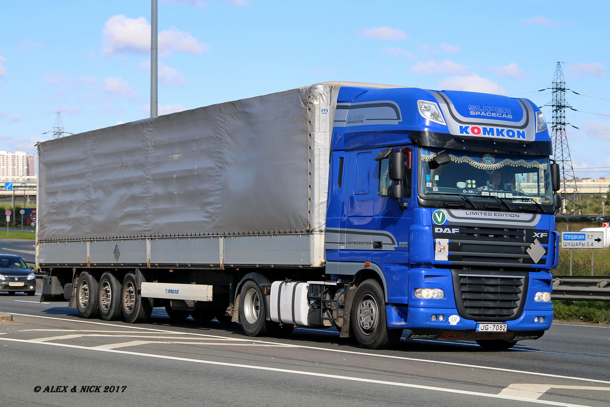 Латвия, № JG-7082 — DAF XF105 FT