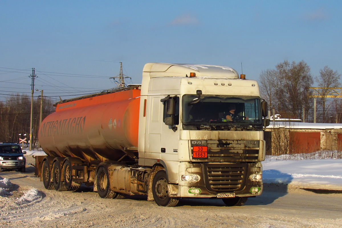 Татарстан, № А 037 МУ 716 — DAF XF105 FT