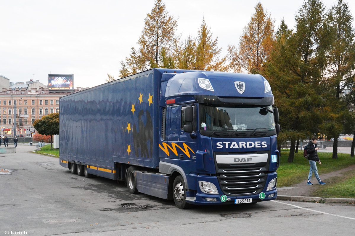 Великобритания, № T55 STA — DAF XF Euro6 FT