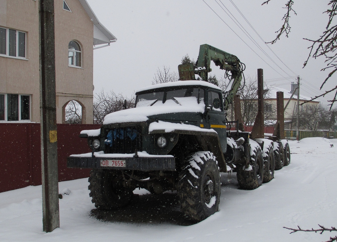 Минская область, № ОВ 7655 — Урал-375 (общая модель)