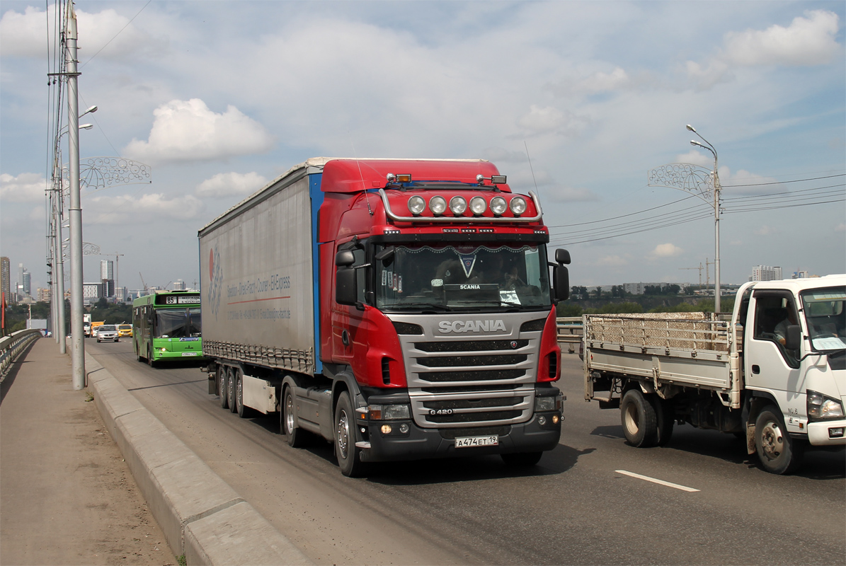 Хакасия, № А 474 ЕТ 19 — Scania ('2009) G420