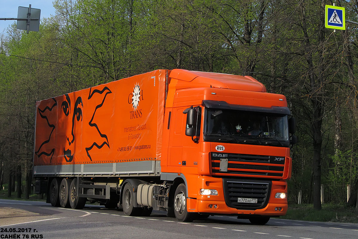 Москва, № А 770 АЕ 777 — DAF XF105 FT