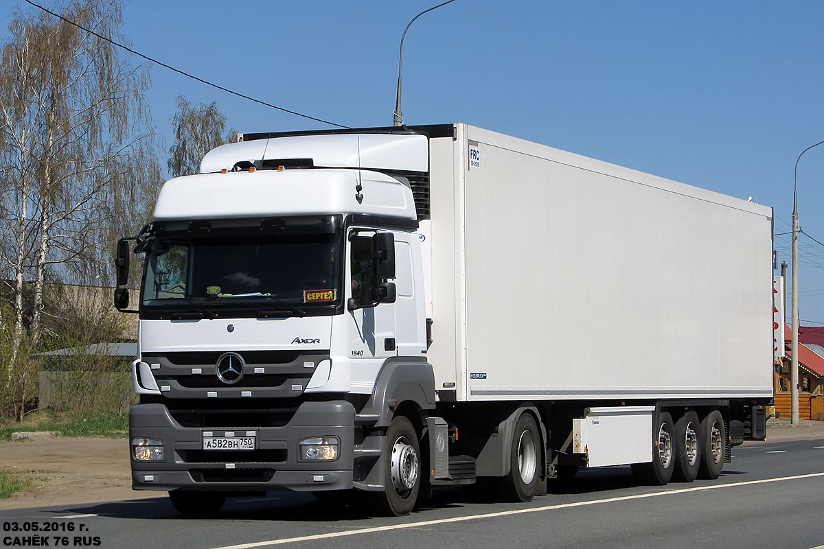 Московская область, № А 582 ВН 750 — Mercedes-Benz Axor 1840