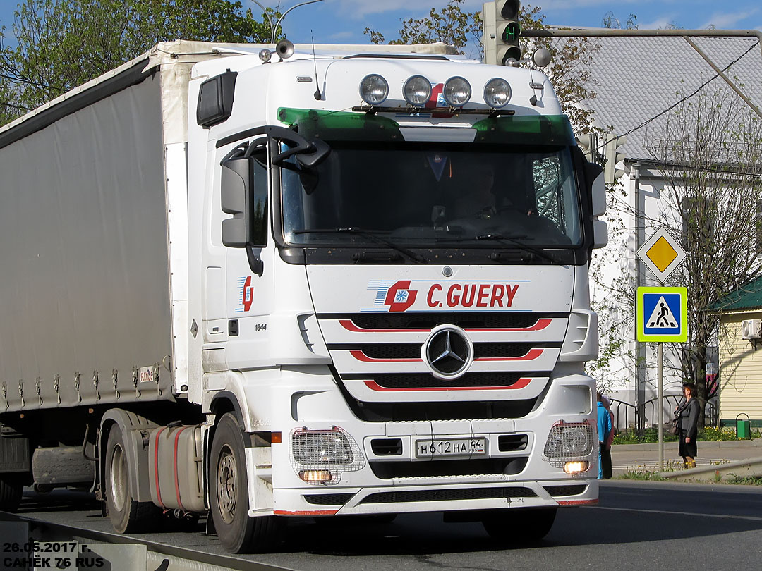 Костромская область, № Н 612 НА 44 — Mercedes-Benz Actros ('2009) 1844