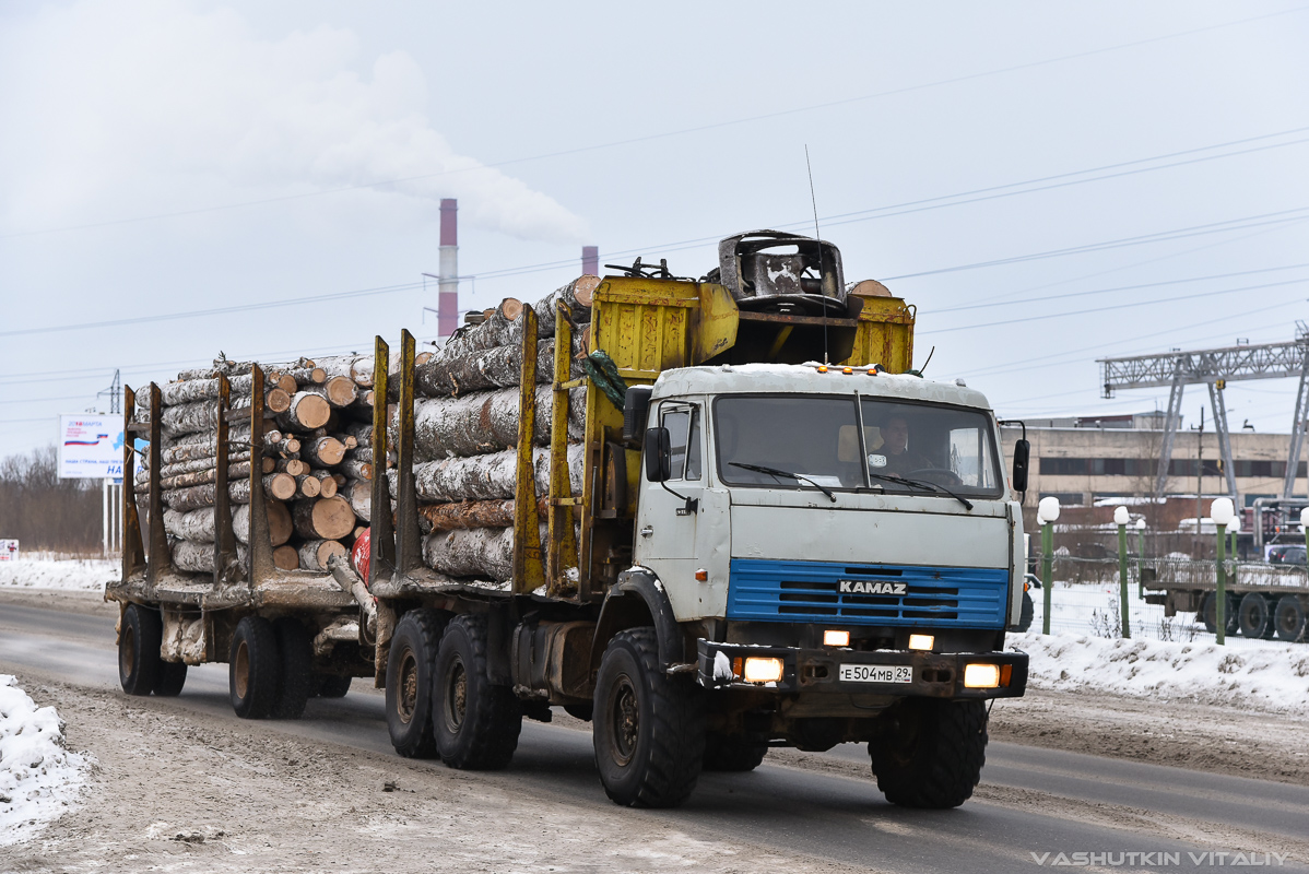 Архангельская область, № Е 504 МВ 29 — КамАЗ-43118-15 [43118R]