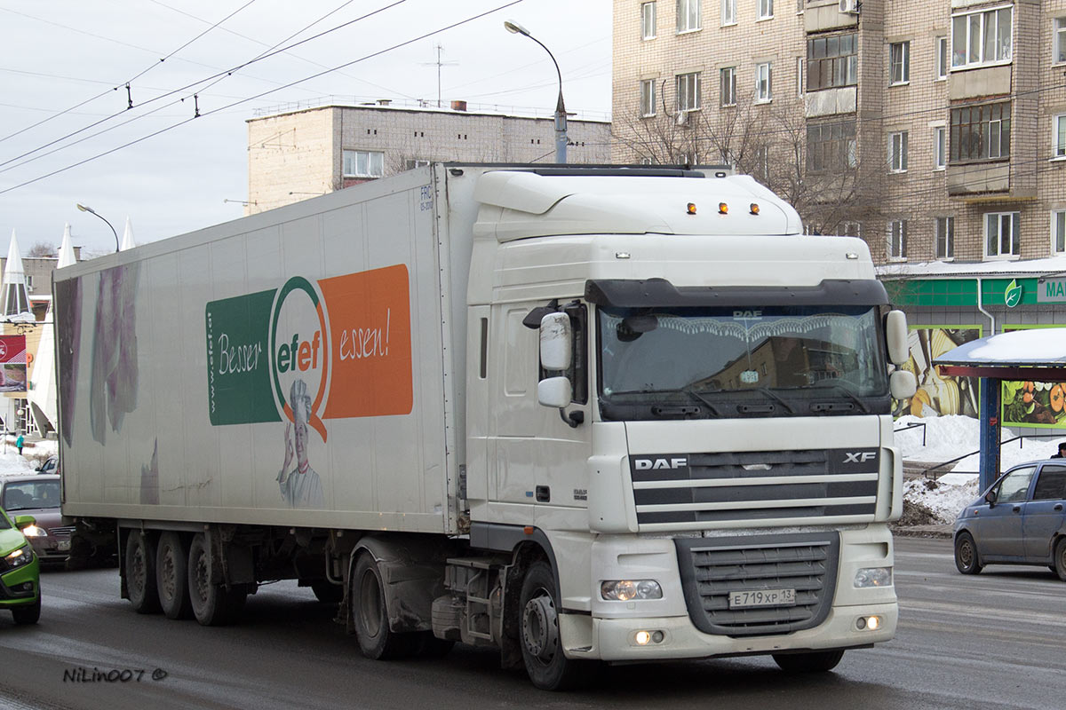 Мордовия, № Е 719 ХР 13 — DAF XF105 FT