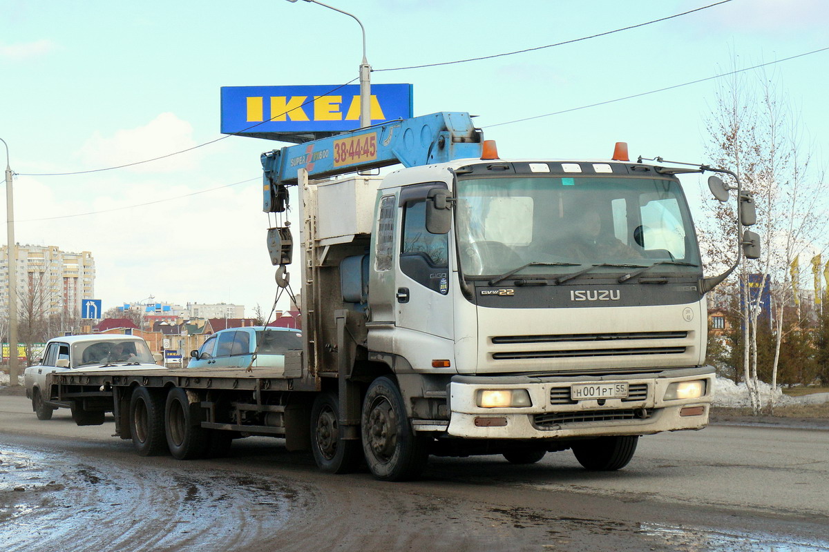 Омская область, № Н 001 РТ 55 — Isuzu Giga (общая модель)