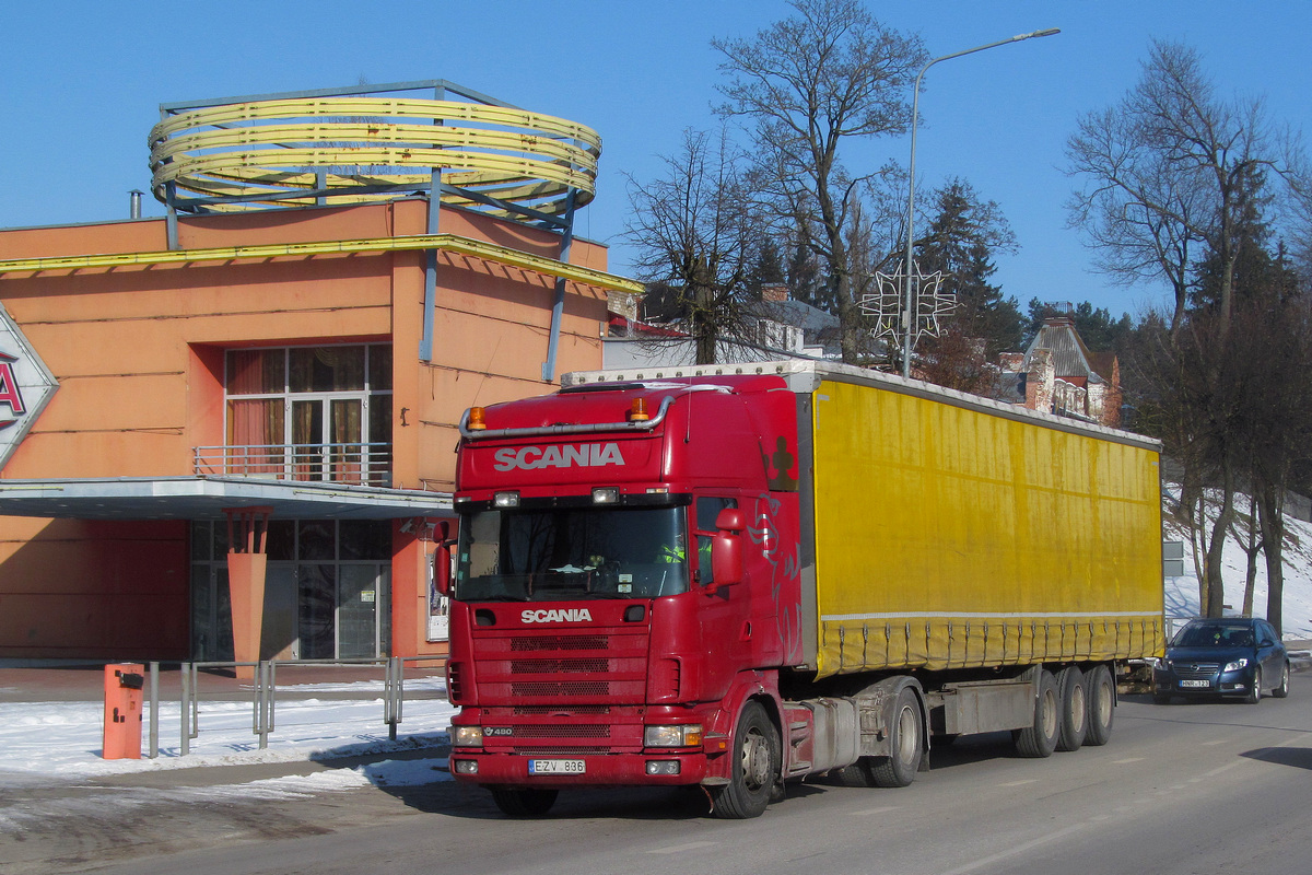 Литва, № EZV 836 — Scania ('1996) R124L