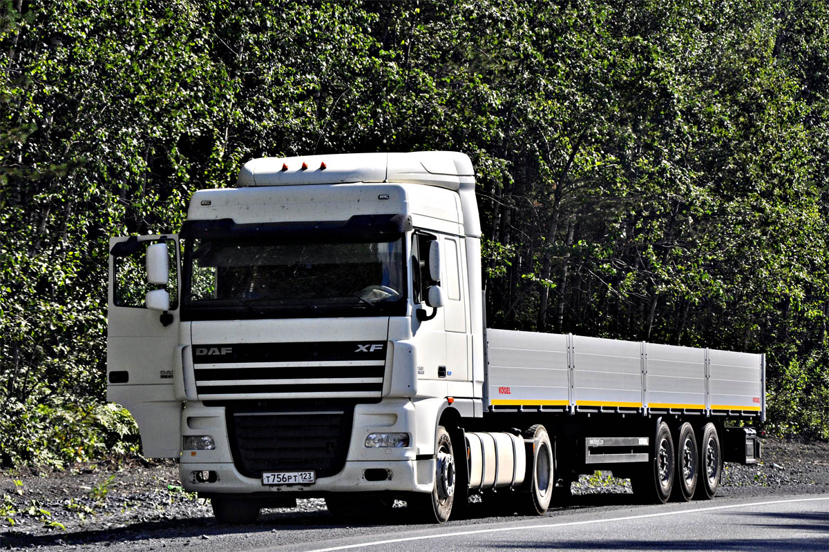 Краснодарский край, № Т 756 РТ 123 — DAF XF105 FT