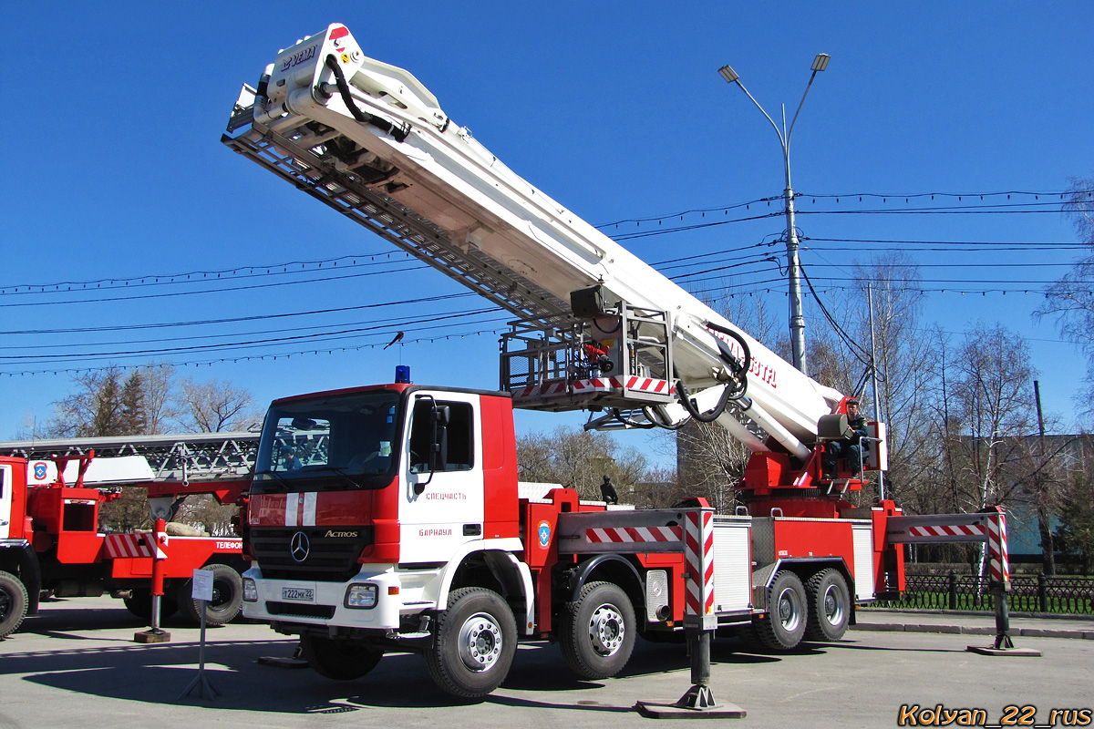 Алтайский край, № Т 222 МК 22 — Mercedes-Benz Actros ('2003); Алтайский край — День пожарной охраны 2013