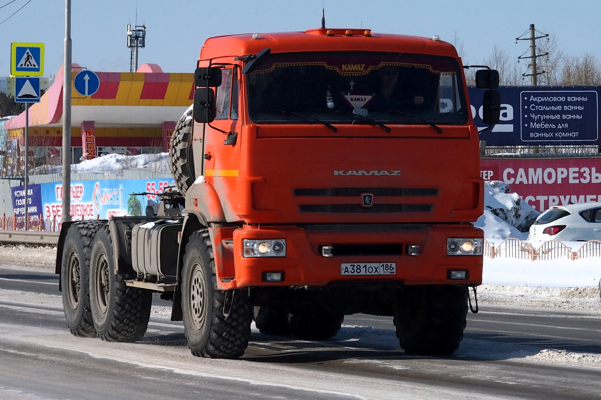 Ханты-Мансийский автоном.округ, № А 381 ОХ 186 — КамАЗ-53504-46