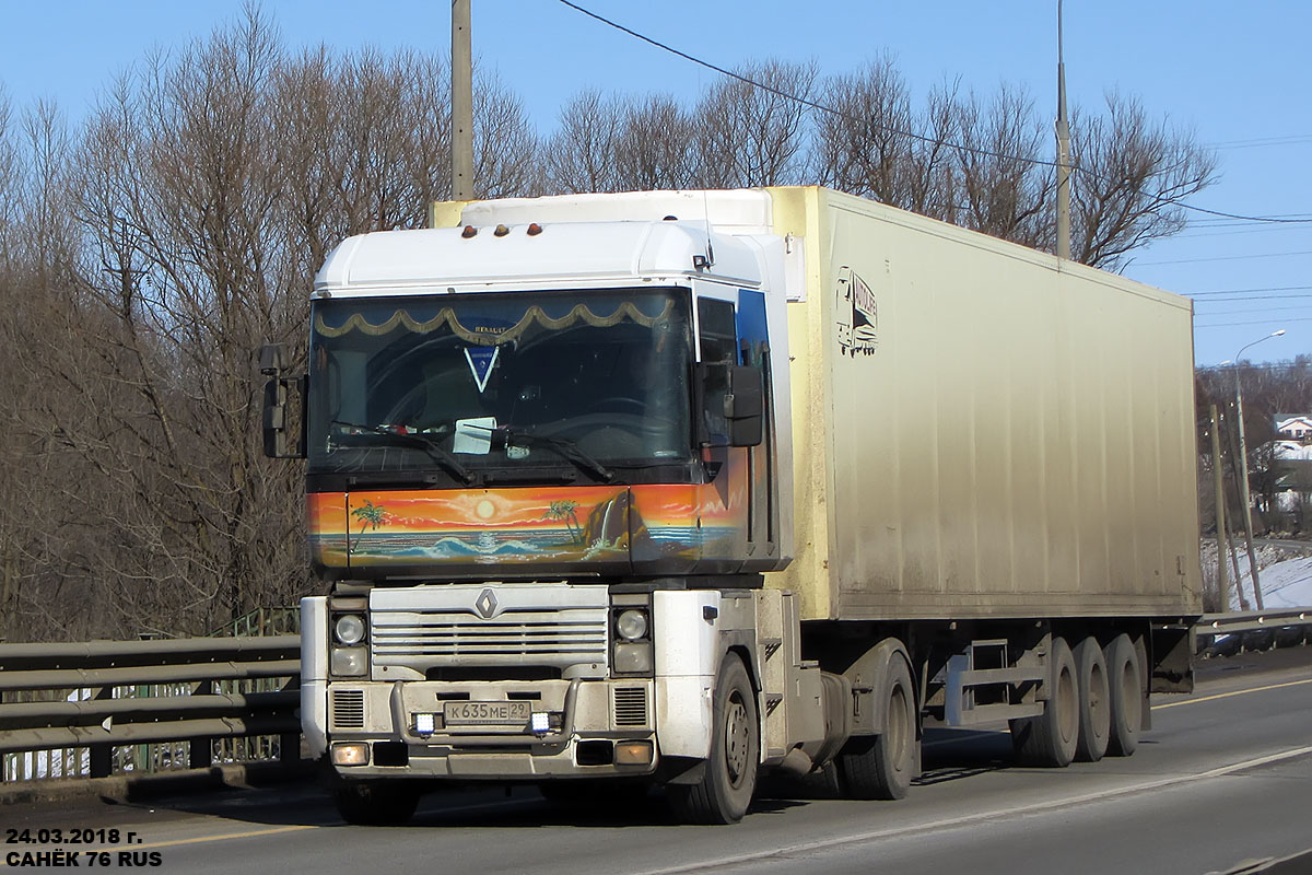 Архангельская область, № К 635 МЕ 29 — Renault Magnum Integral ('1997)