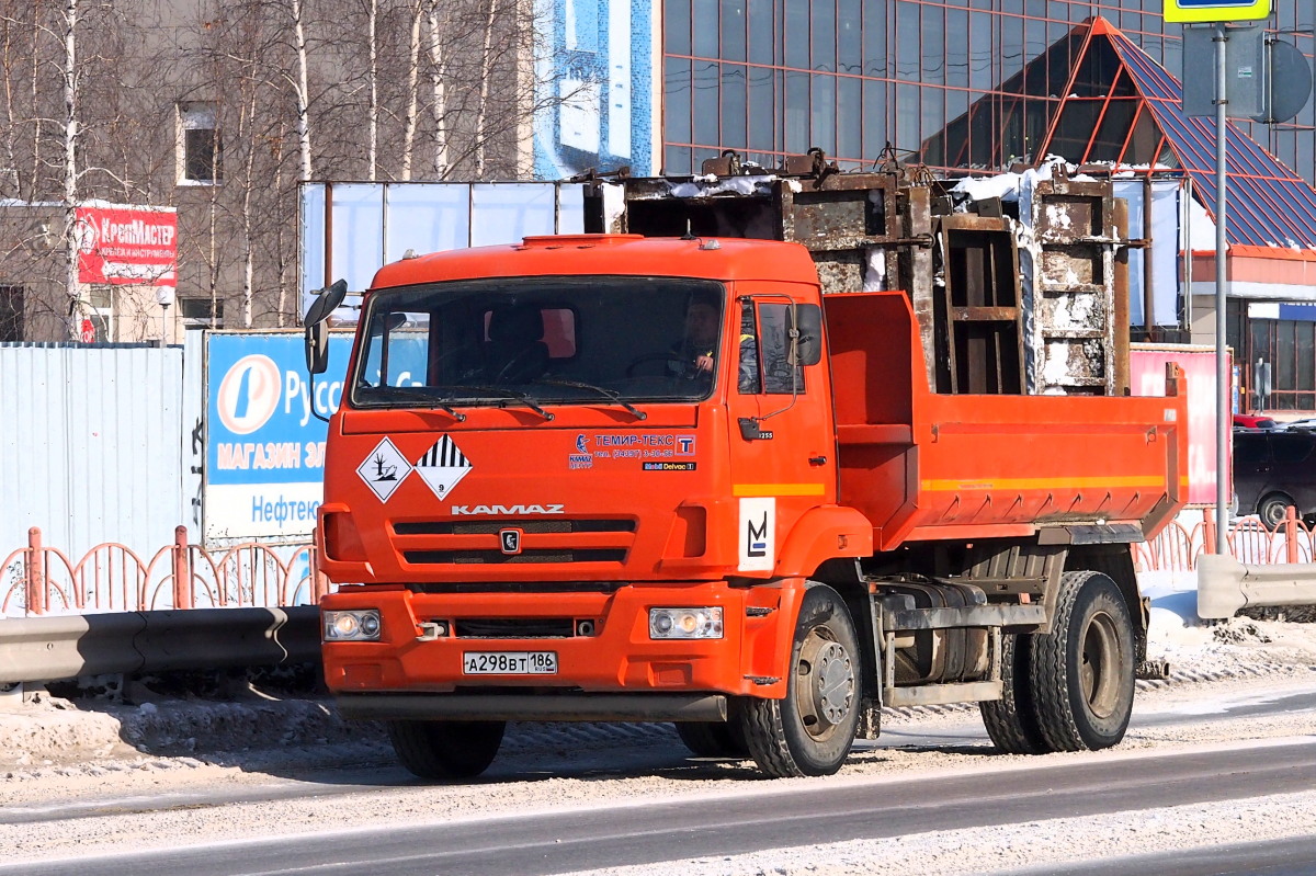 Ханты-Мансийский автоном.округ, № А 298 ВТ 186 — КамАЗ-43255-H3