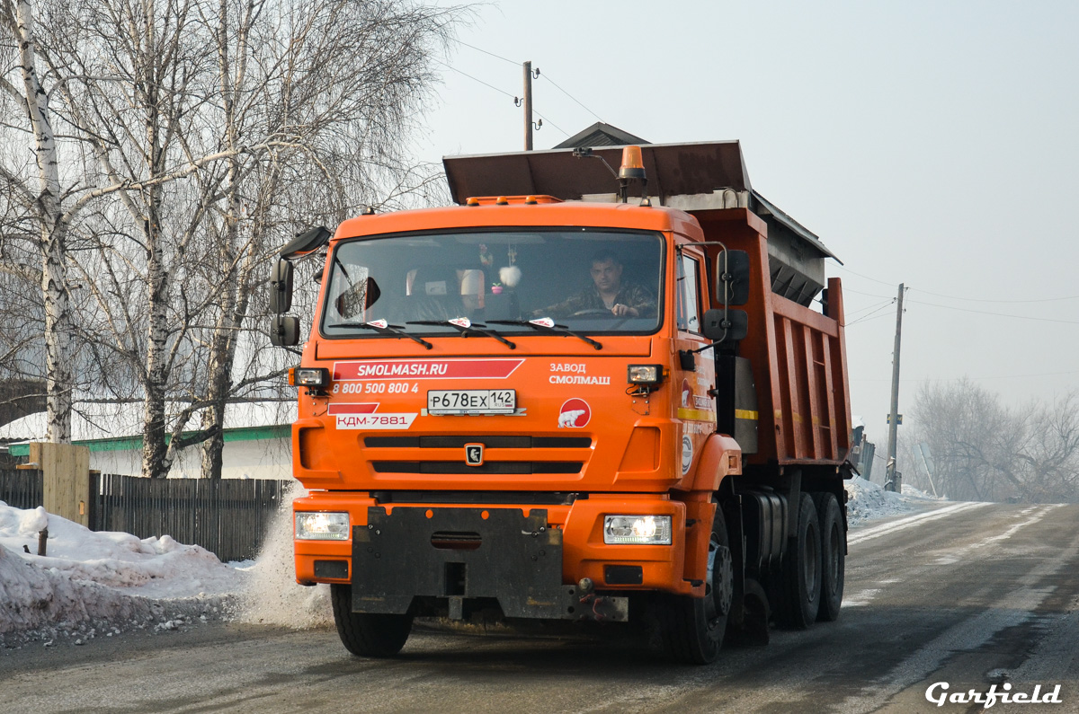 Кемеровская область, № Р 678 ЕХ 142 — КамАЗ-65115 (общая модель)