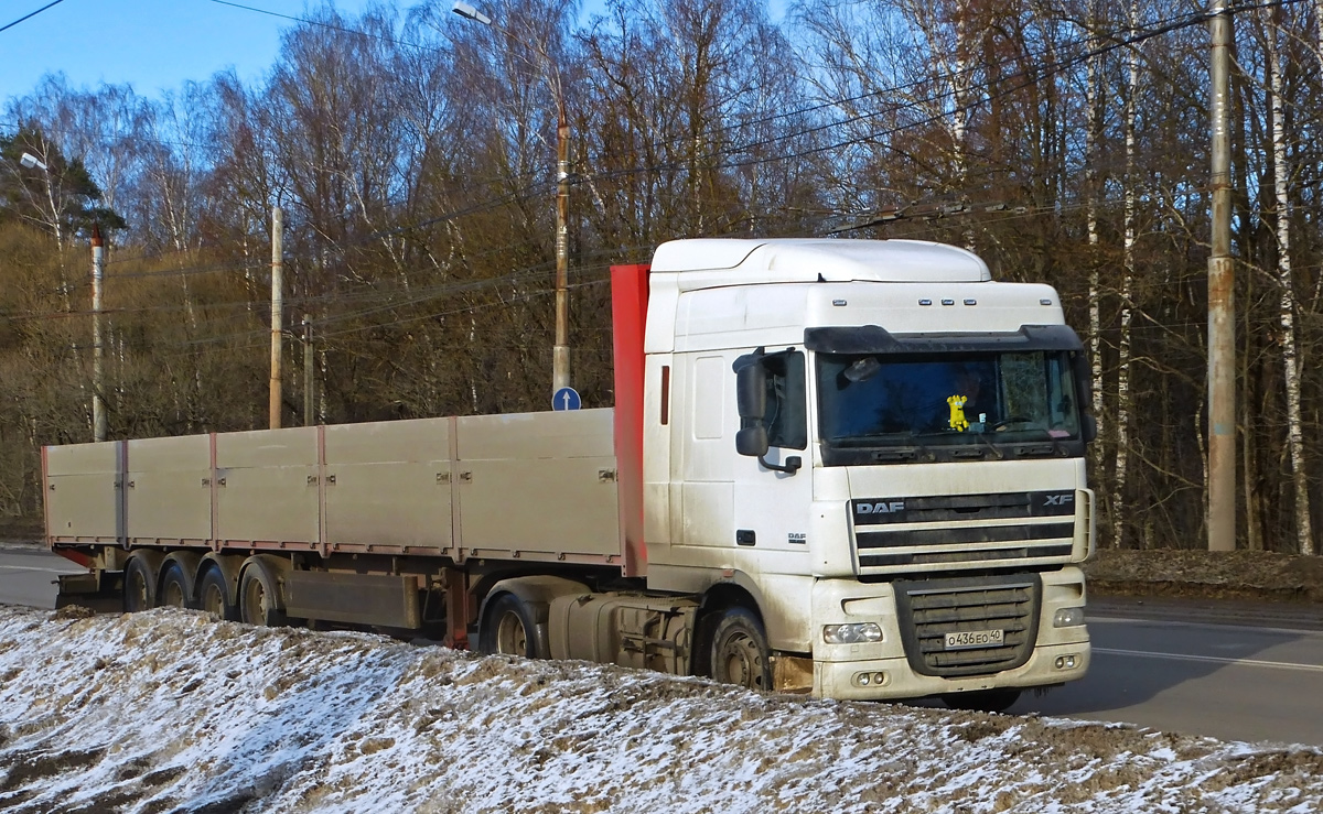 Калужская область, № О 436 ЕО 40 — DAF XF105 FT