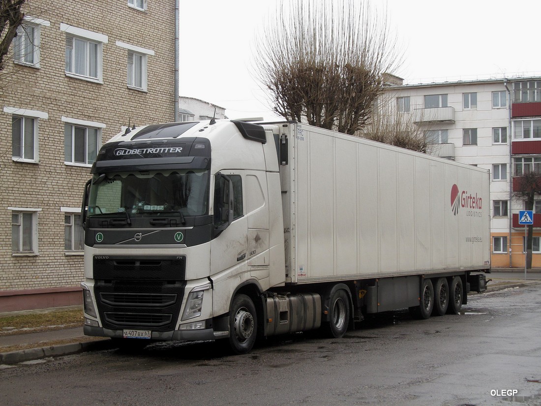 Смоленская область, № А 407 ВХ 67 — Volvo ('2012) FH.500 [X9P]