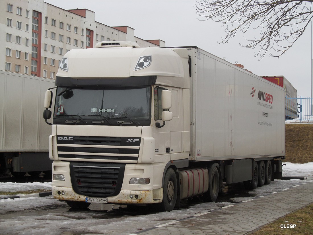 Польша, № WWY 33488 — DAF XF105 FT