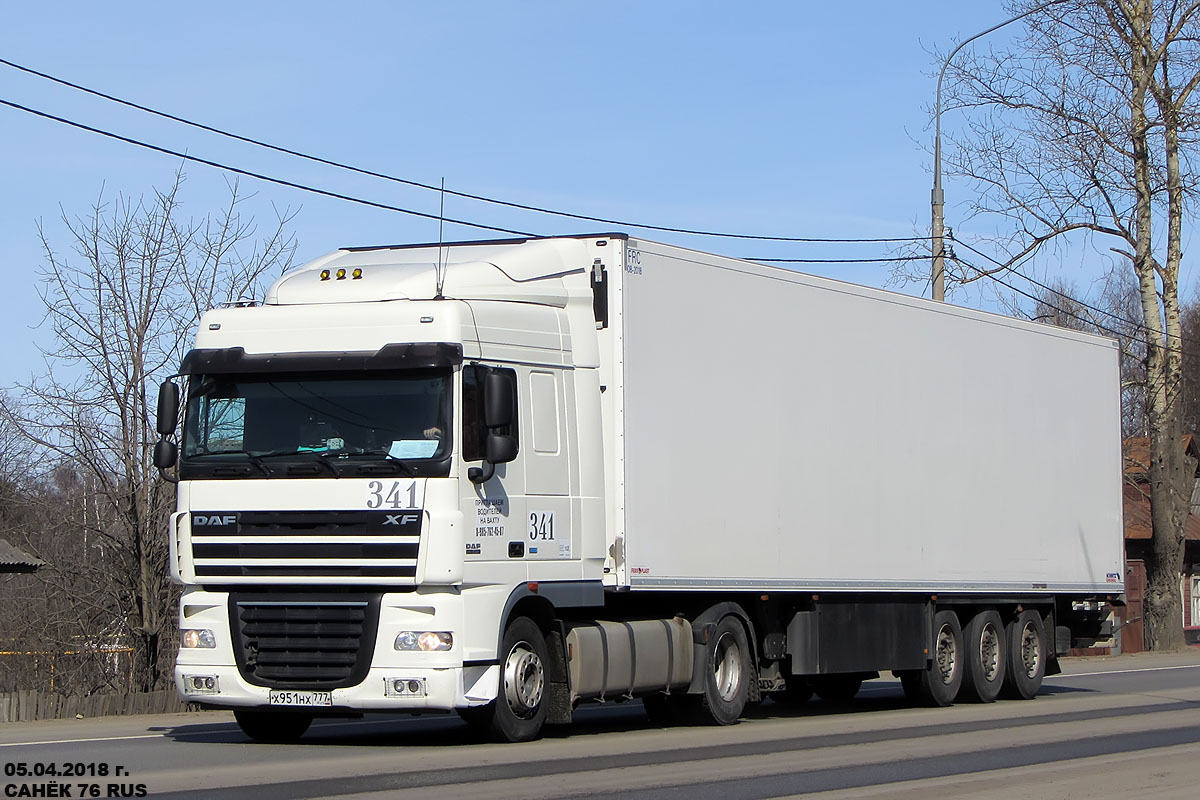 Москва, № 341 — DAF XF105 FT