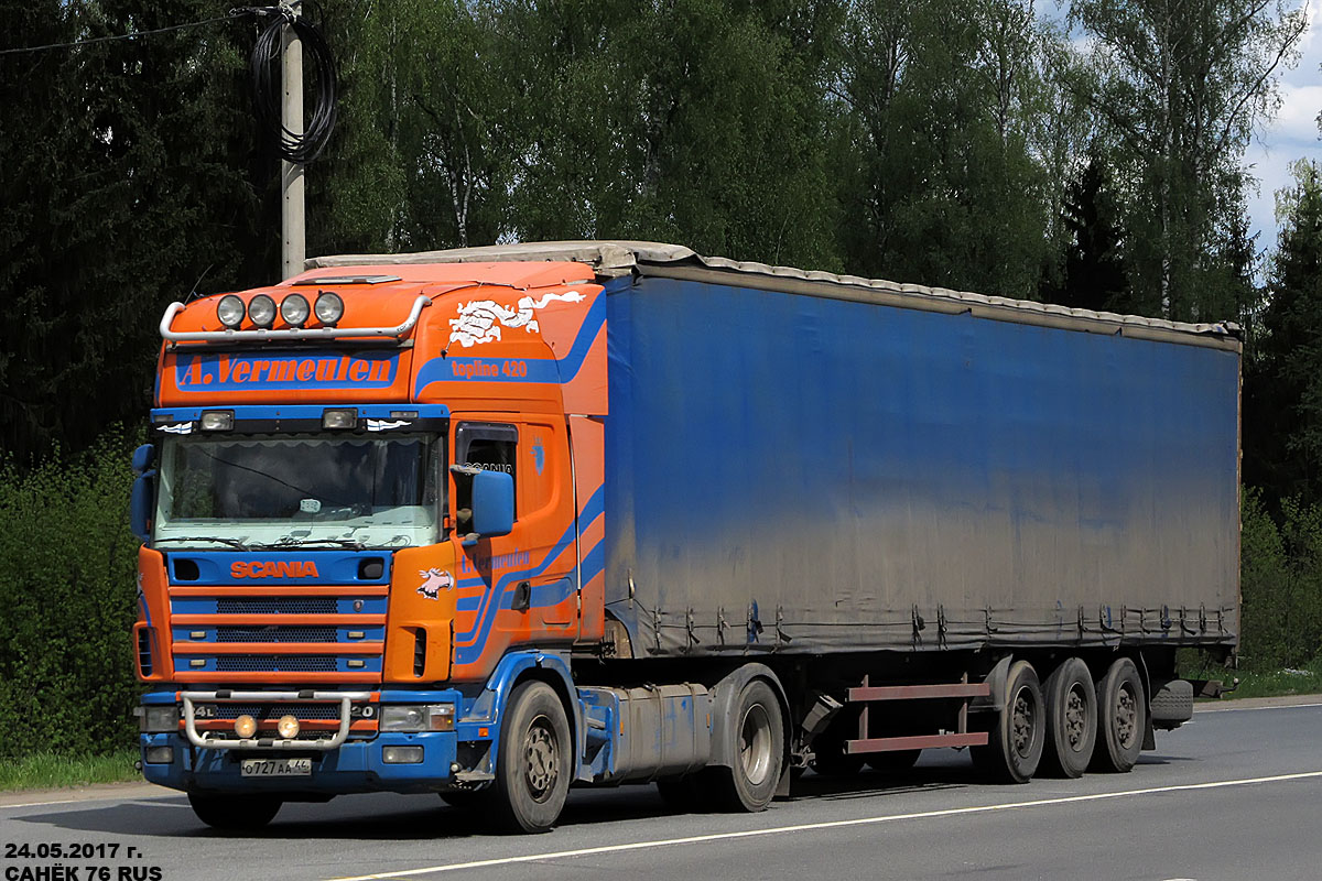 Костромская область, № О 727 АА 44 — Scania ('1996) R124L