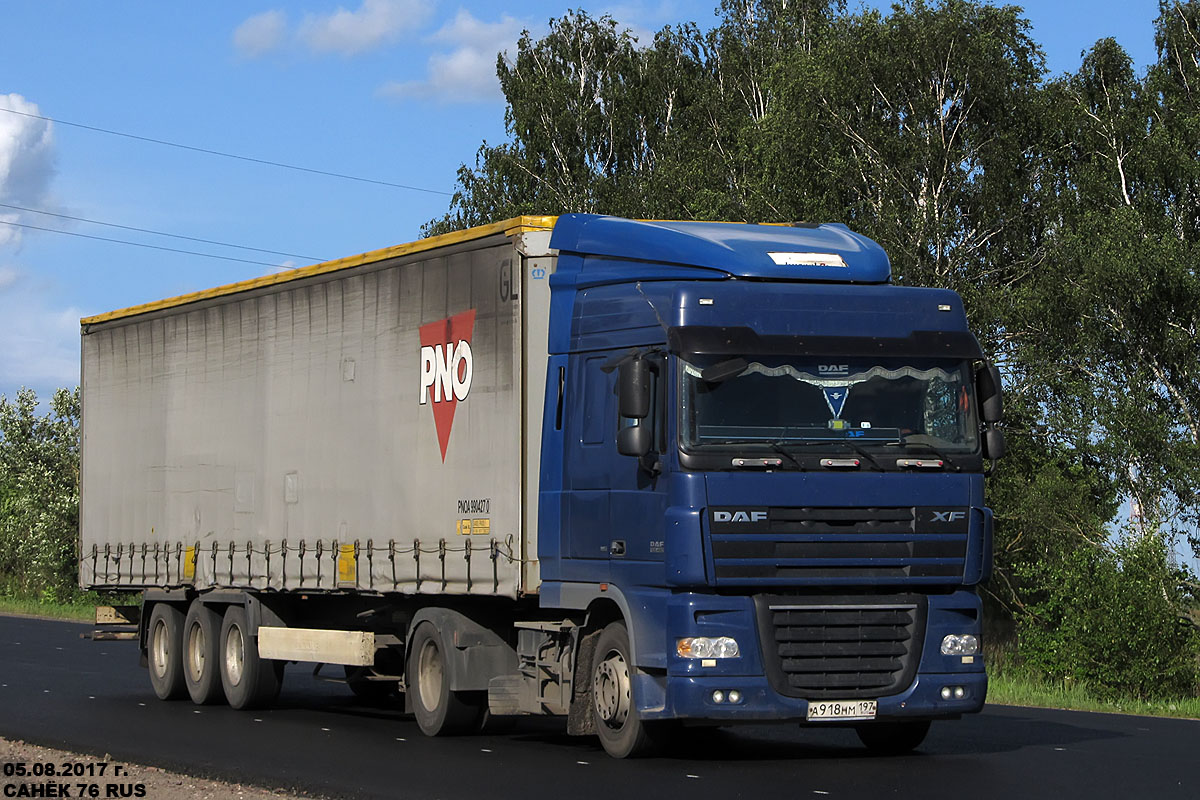 Москва, № А 918 НМ 197 — DAF XF105 FT