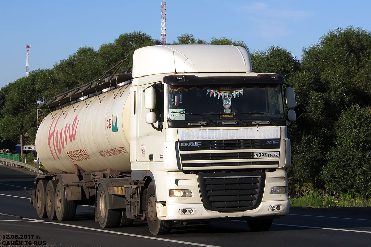 Ярославская область, № В 393 ТМ 76 — DAF XF105 FT