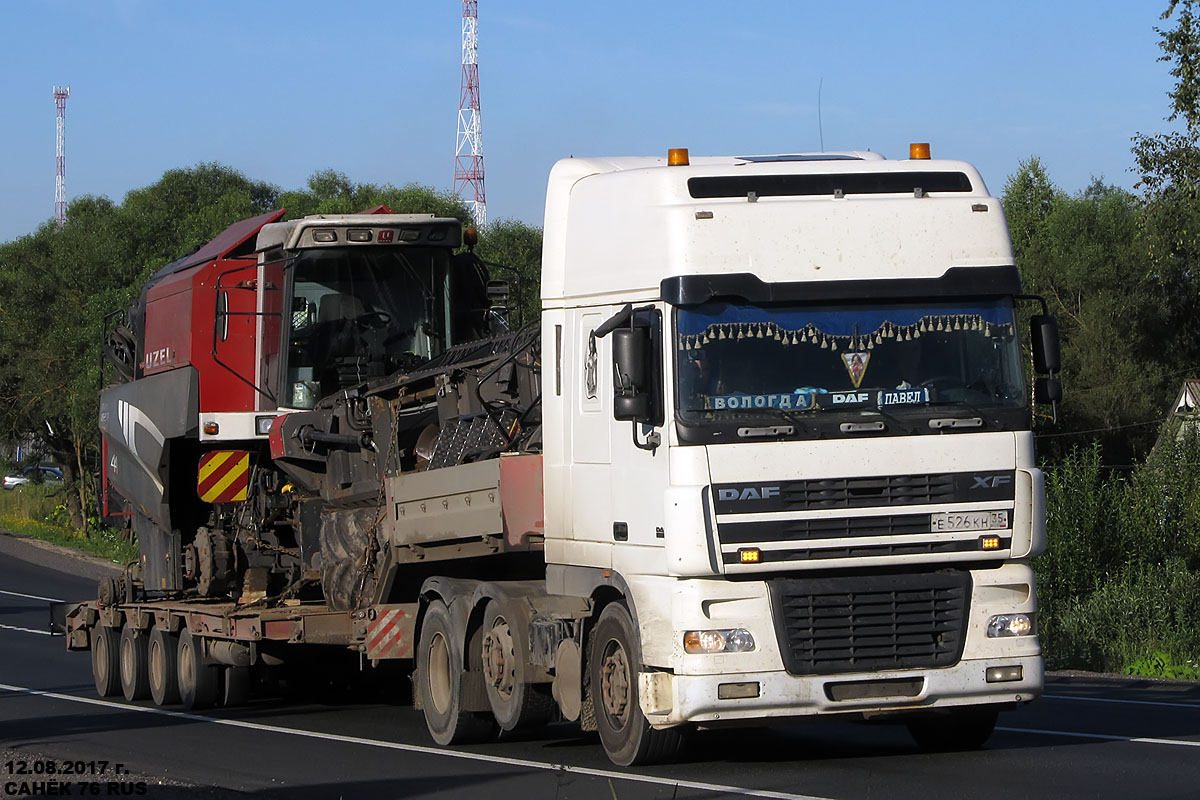 Вологодская область, № Е 526 КН 35 — DAF XF95 FTP