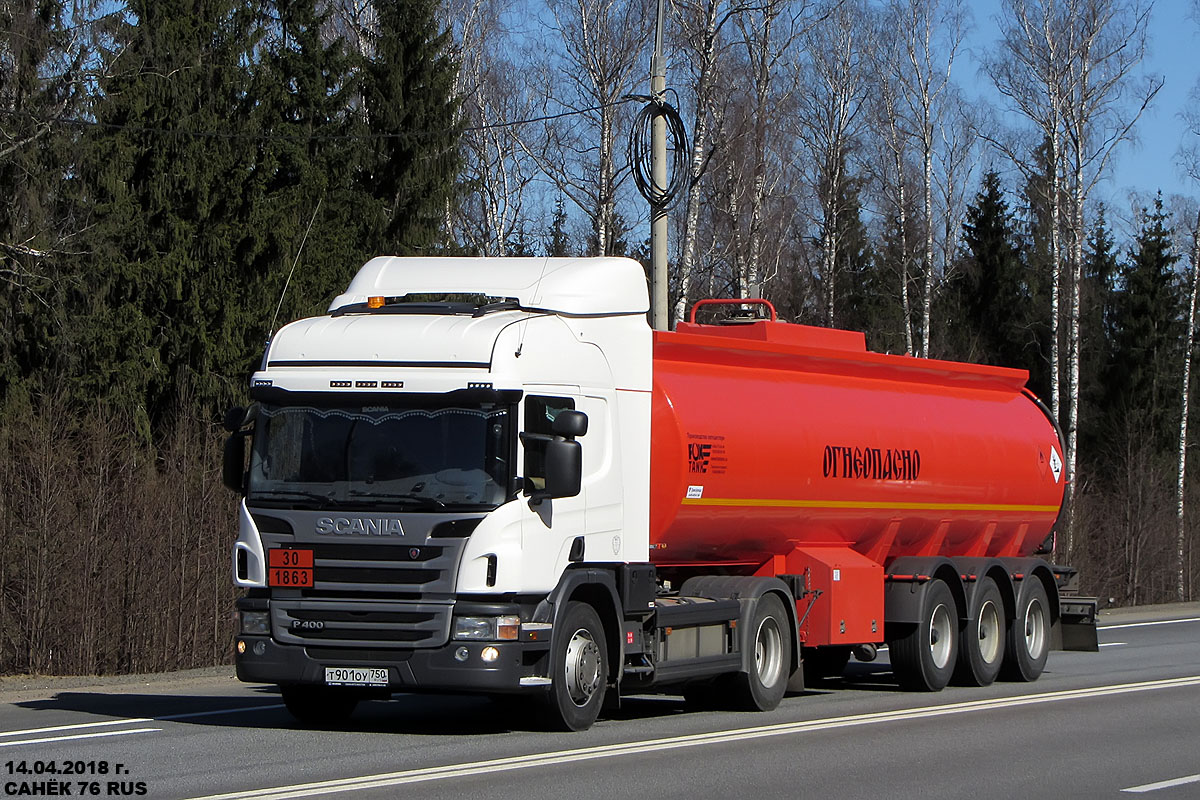 Московская область, № Т 901 ОУ 750 — Scania ('2011) P400