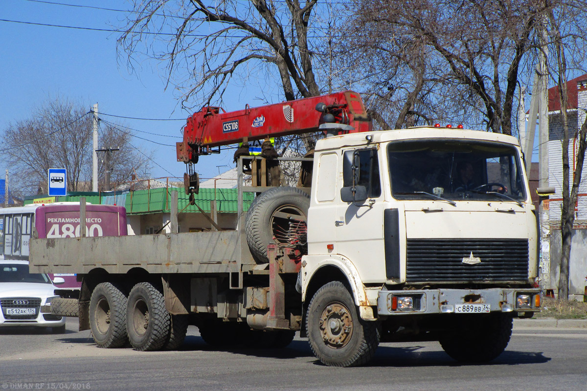 Волгоградская область, № С 889 ВВ 34 — МАЗ (общая модель)