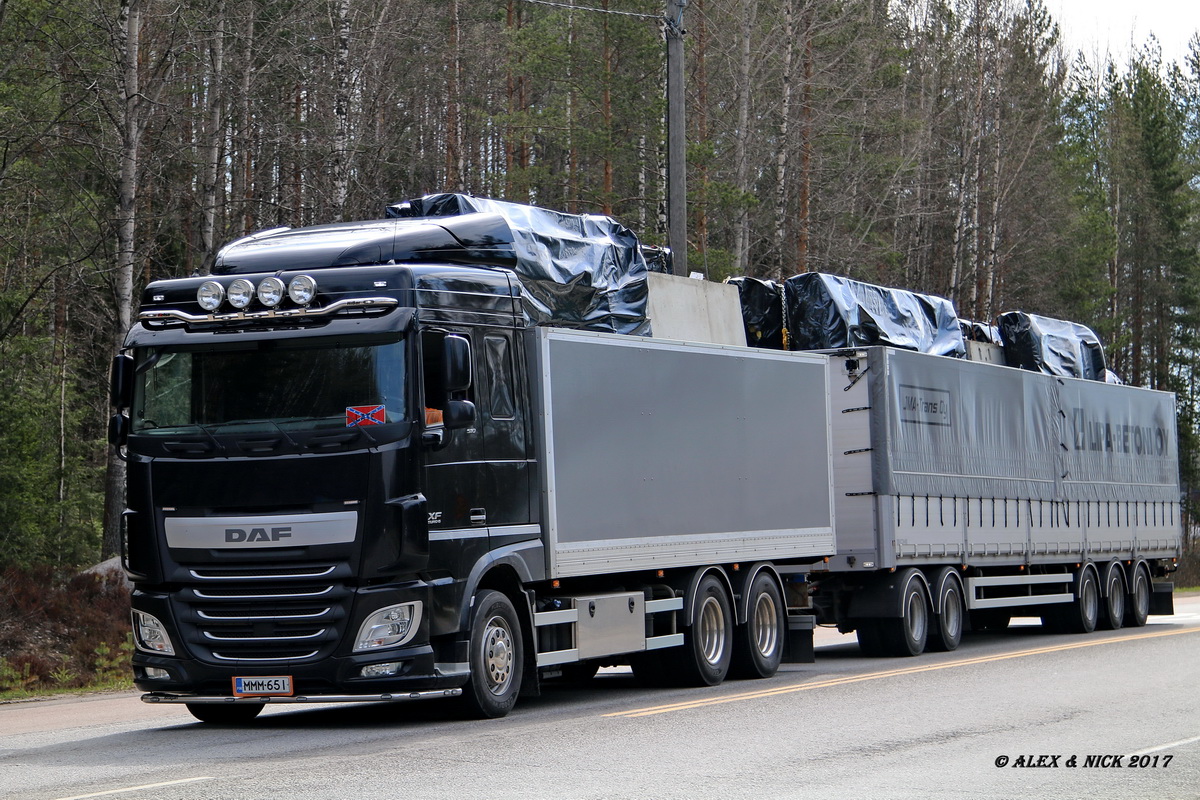 Финляндия, № MMM-651 — DAF XF Euro6 FAT