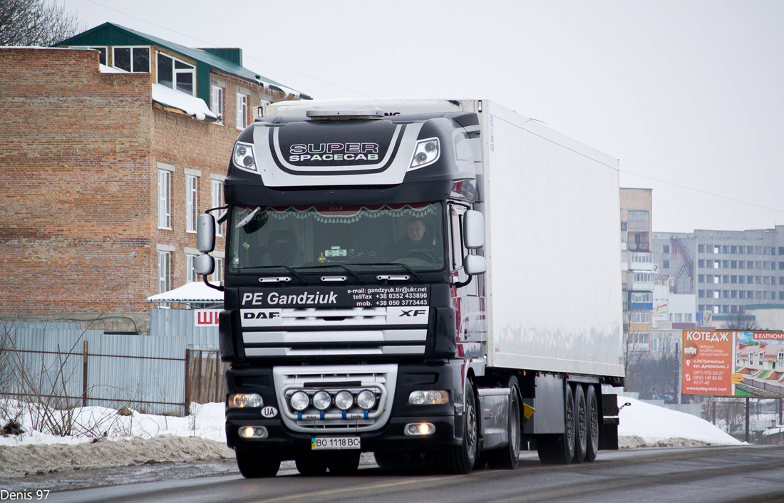 Тернопольская область, № ВО 1118 ВС — DAF XF105 FT