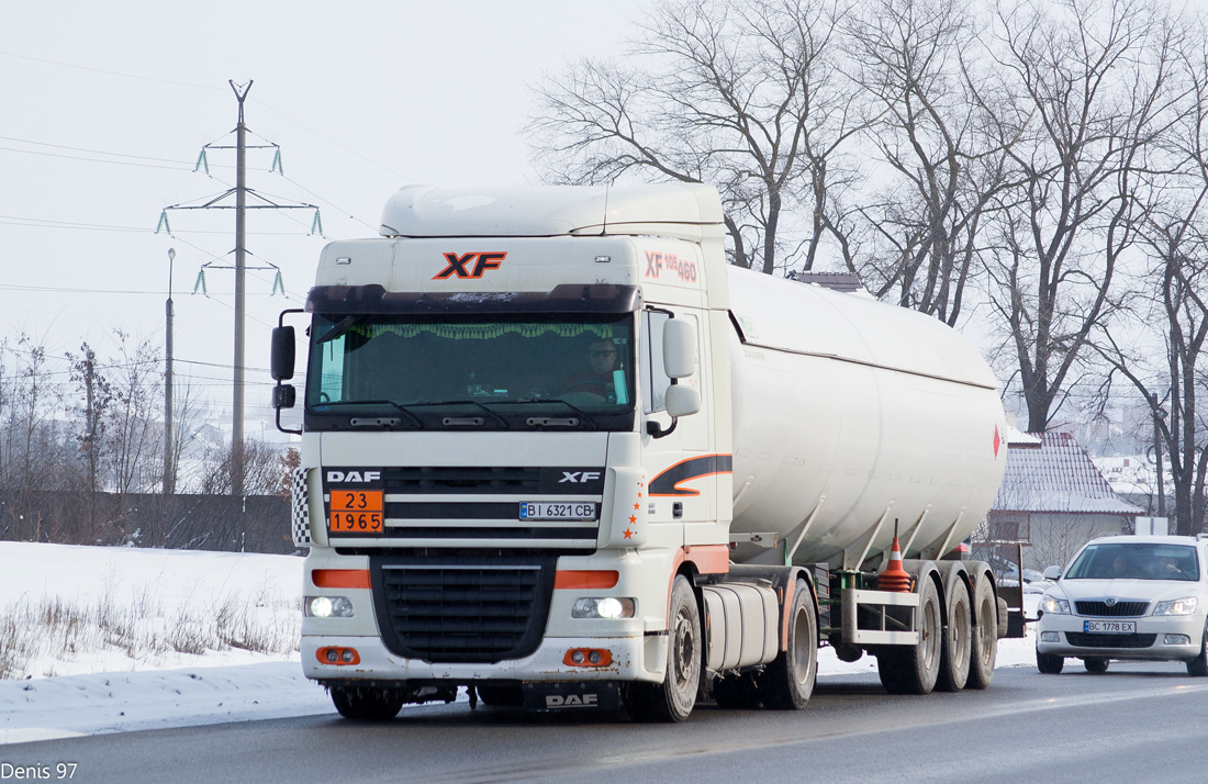 Полтавская область, № ВІ 6321 СВ — DAF XF105 FT