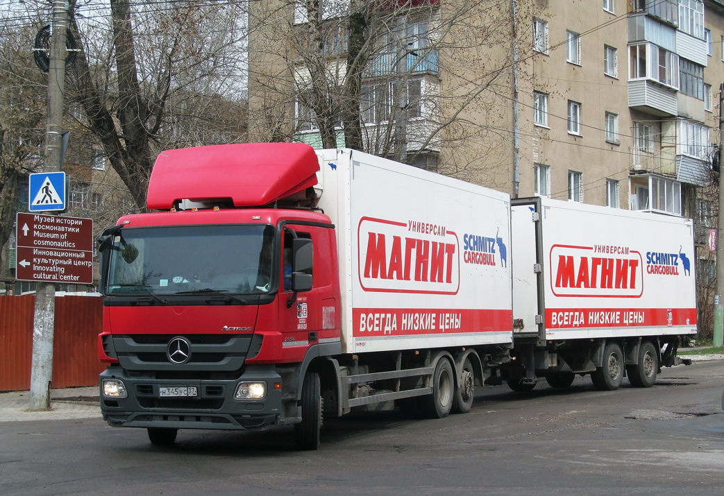 Тульская область, № Н 345 УС 37 — Mercedes-Benz Actros ('2009) 2536